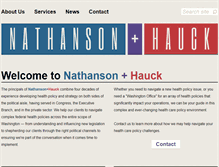 Tablet Screenshot of nathansonhauck.com